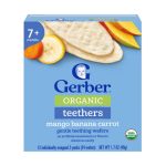 Gerber Organic Teethers Mango Banana Carrot (02-Packs / 24 wafers)