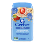 Gerber Lil' Bits Oatmeal Banana Strawberry Cereal (8m+) 227g