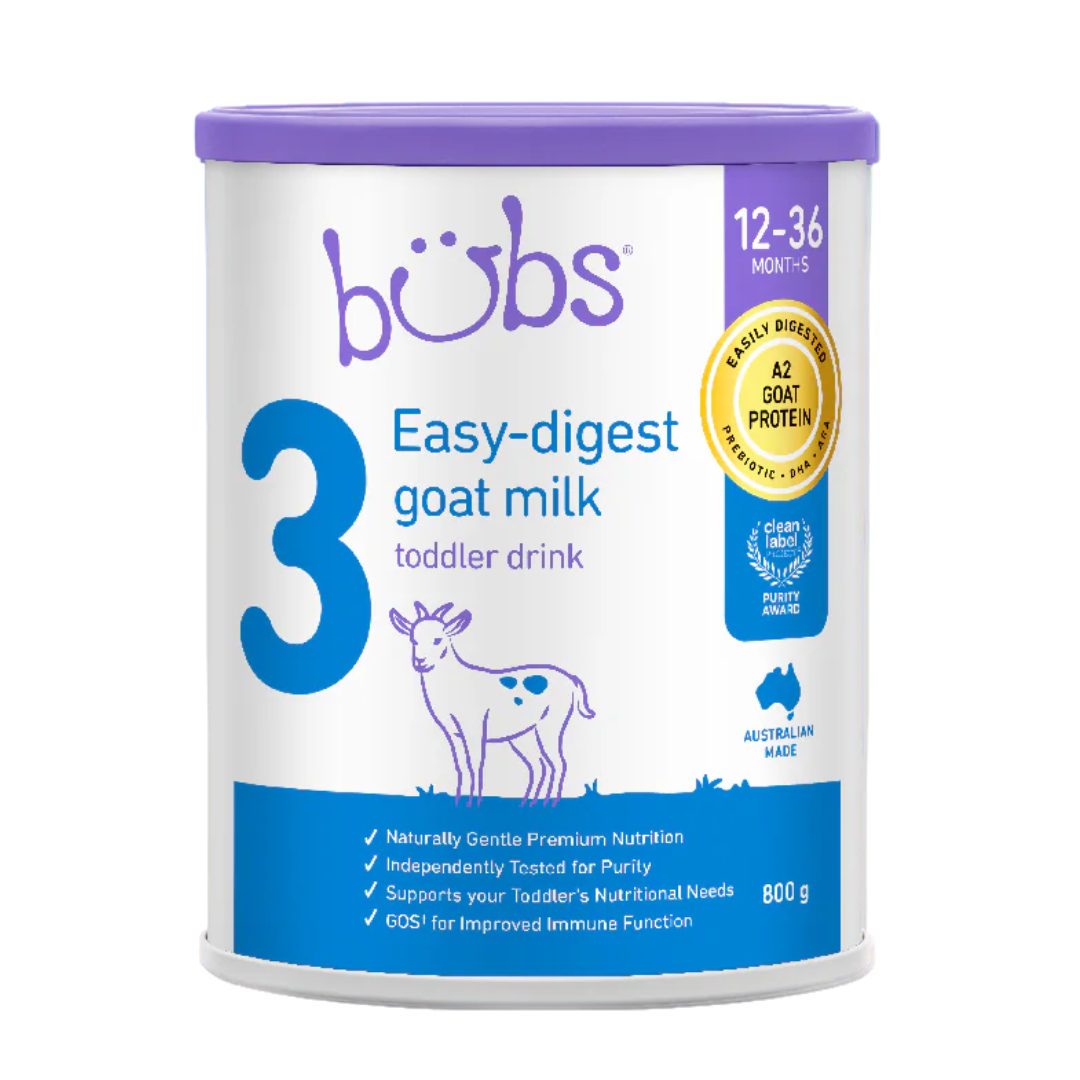 9338078005551 Bubs Easy Digest Goat Milk Formula Stage 3 (12m+) 800g - Image 1