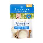 Bellamy's Organic Milk and Vanilla Baby Rice (6m+) 125g