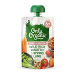 Only Organic Wild rice Risotto & Spring Lamb (6m+) 120g