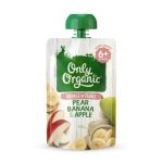 Only Organic Pear Banana & Apple (6m+) 120g