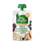Only Organic Apple Blueberry Blackberry & Oats (8m+) 120g