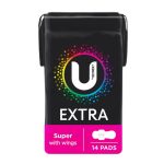 U by Kotex Extra Pads Super with Wings (14 pads)