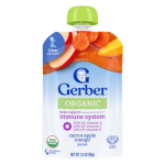 Gerber Organic Carrot Apple Mango Puree (6m+) 99g