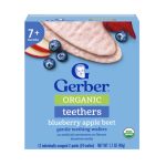 Gerber Organic Teethers Blueberry Apple Beet (02-Packs / 24 wafers)