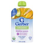 Gerber Organic Pear Mango Avocado Puree (6m+) 99g