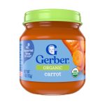Gerber Organic Carrot Puree Jar (6m+) 113g