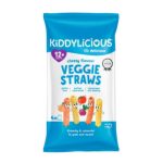 Kiddylicious Veggie Straws Cheesy Flavour 12m+ (4x12g) 48g