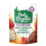 Only Organic Beef Capsicum Cheese & Brown Rice (1yr+) 220g
