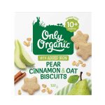 Only Organic Pear Cinnamon & Oat Biscuits (10m+) 100g